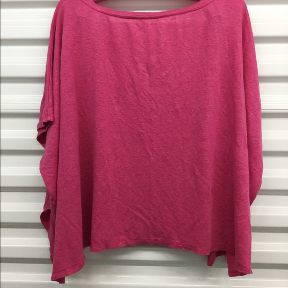 Eileen fisher pink linen crop top size XL🌺 - Picture 2 of 4